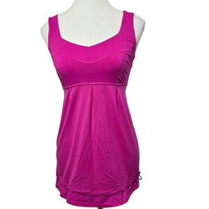 Lululemon Tame Me Tank Top Pink Sz 4 | Adjustable Hem Athleisure